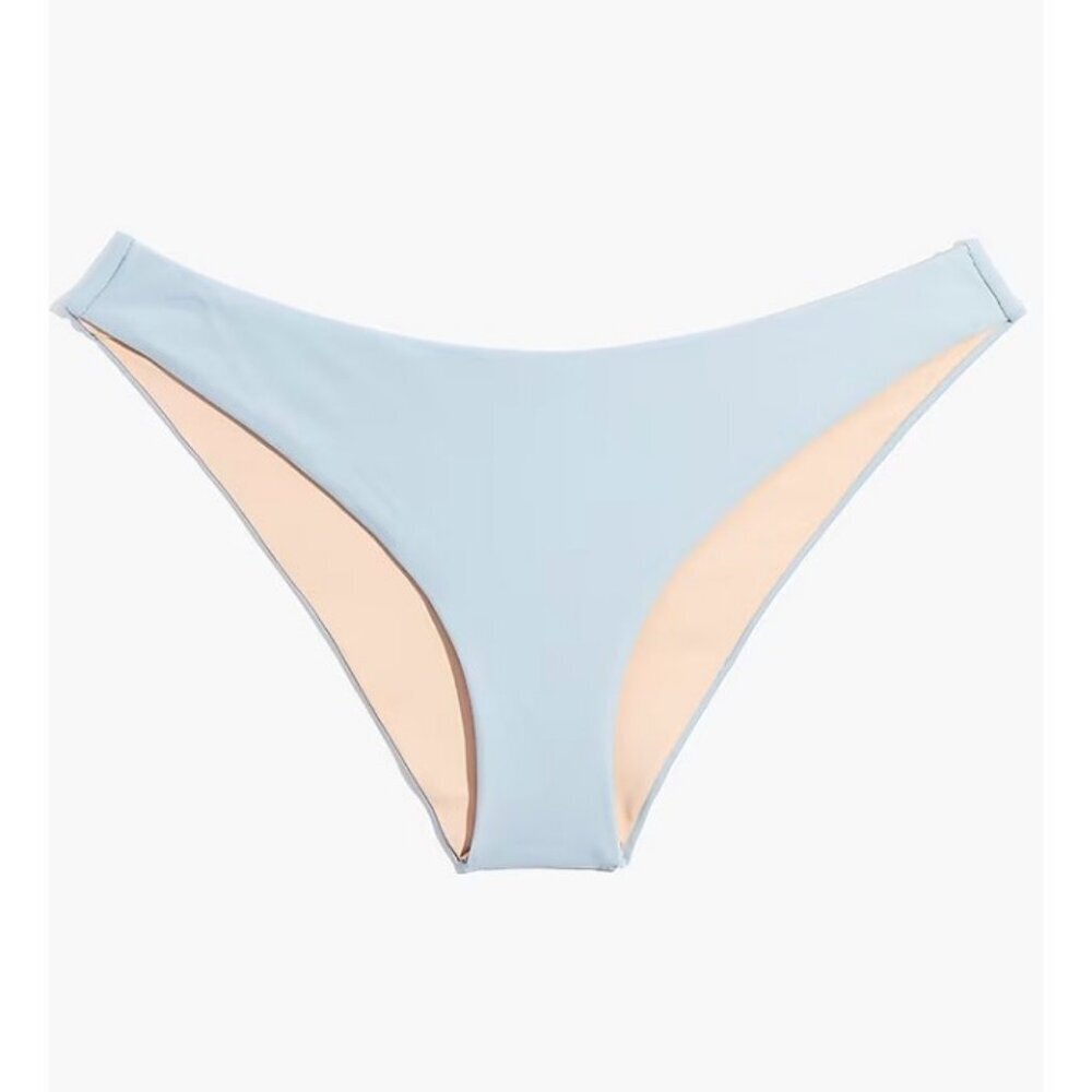 Madewell Womens Second Wave Cheeky Bikini Swim Bottom Dusty Pool Size M NE343